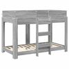 vidaXL Bunk Bed for Kids Grey Sonoma 80 x 160 cm Engineered Wood