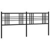 vidaXL Metal Replace Headboard Black 180cm