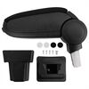 vidaXL Car Armrest for Opel Astra G (1998-2004) Black 11.5x32x(30-50) cm ABS