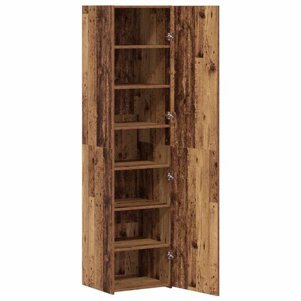 vidaXL Highboard 2 pcs Old Wood 45 x 42.5 x 185 cm