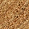 vidaXL Braided Area Rug with Tassels 90 cm Jute Round