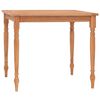 vidaXL Batavia Table | Natural Teak | Solid Teak Wood | 85x85 cm | Durable