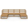 vidaXL 6 Piece Garden Lounge Set Solid Wood Pine