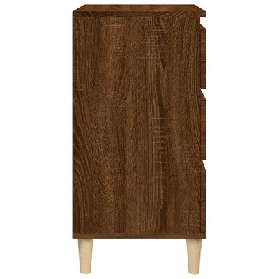 vidaXL Bedside Cabinet Brown Oak 40x35x70 cm Engineered Wood