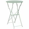 vidaXL Bistro Table Light Mint &Oslash; 50 x 71 cm Powder-coated Steel