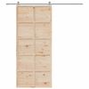 vidaXL Barn Door 90x208 cm Solid Wood Pine