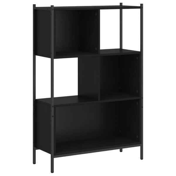 vidaXL Bookcase Black 72x28x109 cm Engineered Wood