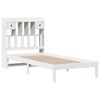 vidaXL Bookcase Bed without Mattress White 75x190 cm Small Single Solid Wood Pine