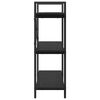 vidaXL Bookshelf Black Oak 100 x 33.5 x 102 cm Engineered Wood