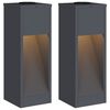 vidaXL Solar Led Pathway Light 2 pcs Warm White 18 x 18 x 50 cm