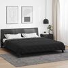 vidaXL Full Year Duvet Black and Anthracite 220 x 240 cm Microfiber