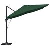 vidaXL Cantilever Roma Parasol Green and Black 352 x 251 x 260 cm