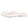 vidaXL Pallet Bed without Mattress White Super King Size Solid Wood