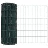 vidaXL Euro Fence Green 0.6 x 25 m PVC-coated iron