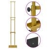 vidaXL Trade Show Displays Gold 30 x 24 x 214 cm Steel