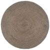 vidaXL Handmade Rug Jute Round 180 cm Grey