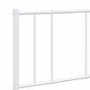vidaXL Metal Bed Frame without Mattress with Headboard White 140x200cm
