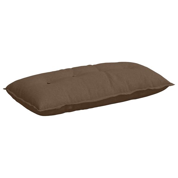 vidaXL Back Pillow Brown 100 x 19 x 50 cm Fabric