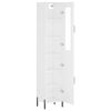 vidaXL Highboard White 34.5x34x180 cm Engineered Wood