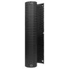 vidaXL Balcony Screen with Eyelets 400 x 100 cm Poly Rattan Black