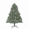 vidaXL Artificial Christmas Tree with 300 LEDs with Stand Green 210 cm