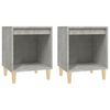vidaXL Bedside Cabinets 2 pcs Concrete Grey 40x35x50 cm