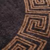 vidaXL Rug Washable &phi;120 cm Black and Gold