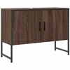 vidaXL Bathroom Sink Cabinet Brown Oak 80x33x60 cm Engineered Wood