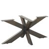 vidaXL Coffee Table Leg Spider Shape Black 98x58x(42-43) cm Steel