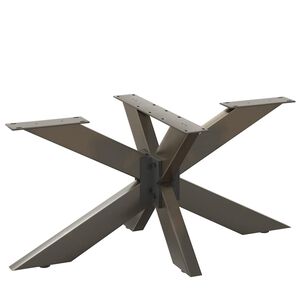 vidaXL Coffee Table Leg Spider Shape Black 98x58x(42-43) cm Steel