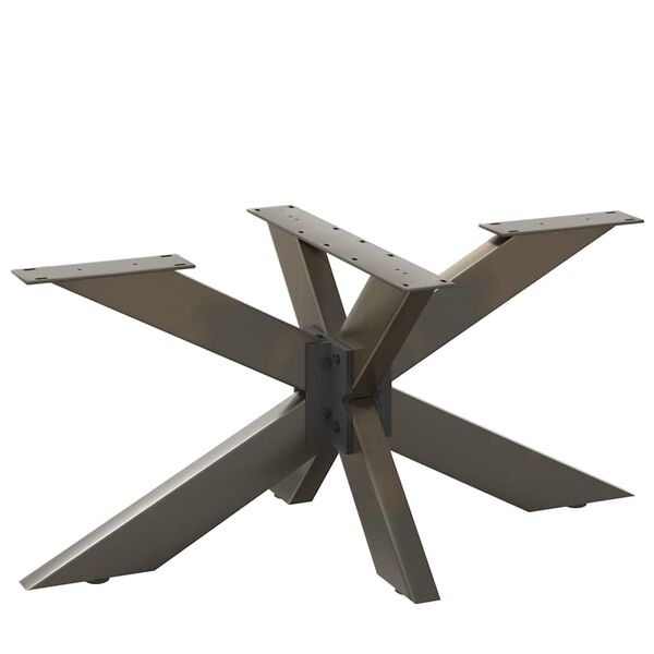 vidaXL Coffee Table Leg Spider Shape Black 98x58x(42-43) cm Steel