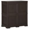 vidaXL Plastic Cabinet 79x43x85.5 cm Wood Design Brown