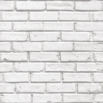 Noordwand Urban Friends & Coffee Wallpaper Bricks Grey and White