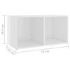 vidaXL 5 Piece TV Cabinet Set High Gloss White Engineered Wood