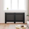 vidaXL Radiator Cover Black 152x19x81.5 cm MDF