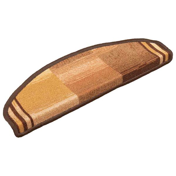 vidaXL Stair Mats Self-adhesive 5 pcs 65x21x4 cm Brown