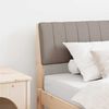 vidaXL Upholstered Headboard Taupe 75 cm Solid Pine Wood