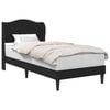 vidaXL Bed Frame with Headboard Black 90 x 190 cm Faux Leather