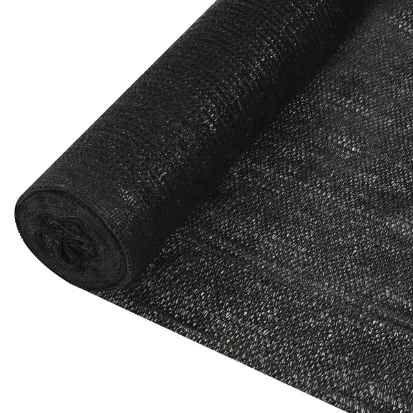 vidaXL Privacy Net Black 1.5x50 m HDPE 195 g/m²