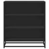 vidaXL Sideboard Black 68x35x76 cm Engineered Wood and Metal