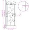 vidaXL Garden Fence 3 pcs Green 112 x 40 cm Steel