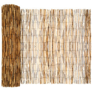 vidaXL Garden Fence Carbonized