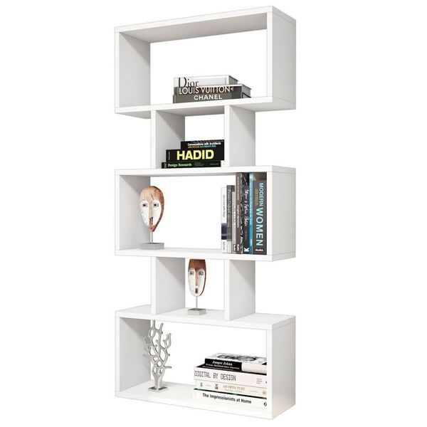 Homemania Bookcase Iona 60x22x130cm White