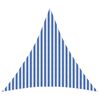 vidaXL Sunshade Sail 3.6 x 3.6 x 3.6 m HDPE Triangular Blue and White