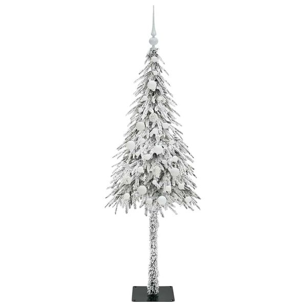 vidaXL Christmas Tree with 150 LEDs White 150 cm PE and Steel