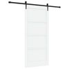 vidaXL Sliding Door ORKDAL 93 x 202 cm Engineered Wood White and Black