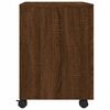 vidaXL Mobile File Cabinet with Wheels Brown Oak 45x38x54 cm Engineered Wood