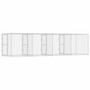 vidaXL Dog Cage Silver 800 x 200 x 200 cm Galvanised Steel