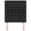 vidaXL Headboard with Headboard Black 80 cm Faux Leather