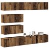 vidaXL 6 Piece TV Cabinet Set Wall-mounted Old Wood Engineered Wood